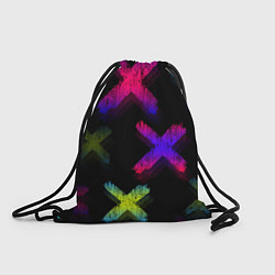 Рюкзак-мешок Крестики, цвет: 3D-принт