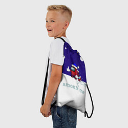 Рюкзак-мешок Зимний AMONG US, цвет: 3D-принт — фото 2