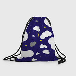 Рюкзак-мешок Облака, цвет: 3D-принт