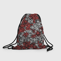 Рюкзак-мешок Красные и Белые самураи, цвет: 3D-принт