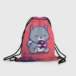 Рюкзак-мешок AMONG US - С КОТИКОМ, цвет: 3D-принт