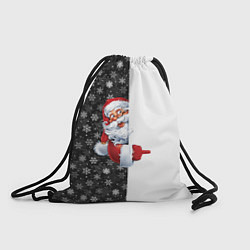 Рюкзак-мешок Дедушка Мороз, цвет: 3D-принт