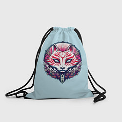 Рюкзак-мешок Киса Сакура, цвет: 3D-принт