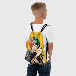 Рюкзак-мешок Моя геройская академия Мидория, цвет: 3D-принт — фото 2