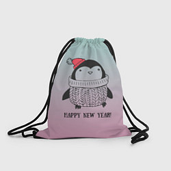 Рюкзак-мешок Милый пингвин, цвет: 3D-принт