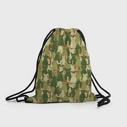 Рюкзак-мешок Камуфляж из котов, цвет: 3D-принт
