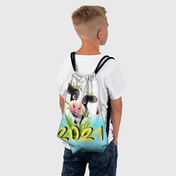 Рюкзак-мешок Новый Год 2021, цвет: 3D-принт — фото 2
