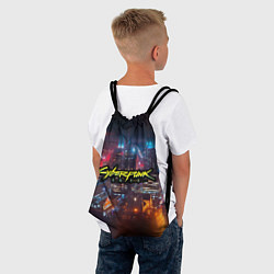 Рюкзак-мешок Найт сити, цвет: 3D-принт — фото 2