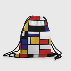 Рюкзак-мешок Color blocking, цвет: 3D-принт
