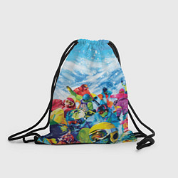 Рюкзак-мешок Палитра сноуборд, цвет: 3D-принт