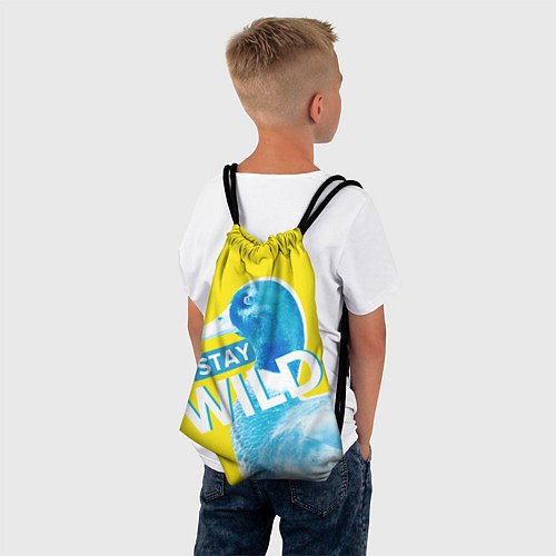 Мешок для обуви Оставайся диким - селезень / 3D-принт – фото 4