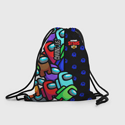 Рюкзак-мешок Among Us Brawl Stars, цвет: 3D-принт