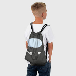 Рюкзак-мешок AMONG US BLACK IMPOSTOR, цвет: 3D-принт — фото 2