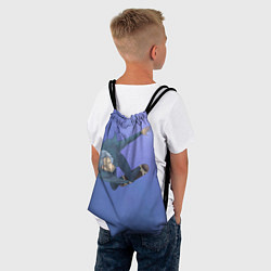 Рюкзак-мешок На скейте в бесконечность, цвет: 3D-принт — фото 2