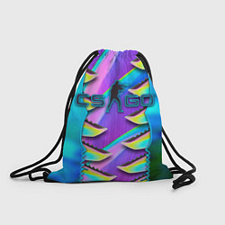 Рюкзак-мешок CS GO blue gem 2, цвет: 3D-принт