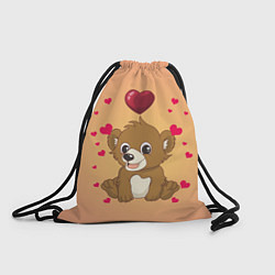 Рюкзак-мешок Медвежонок, цвет: 3D-принт