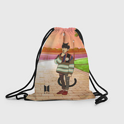 Рюкзак-мешок BTS Cat, цвет: 3D-принт