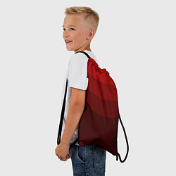 Рюкзак-мешок Красный Градиент, цвет: 3D-принт — фото 2