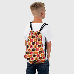 Рюкзак-мешок Пончики, цвет: 3D-принт — фото 2