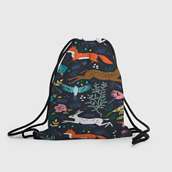 Рюкзак-мешок Звери и Природа, цвет: 3D-принт