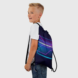 Рюкзак-мешок Лазерные лучи, цвет: 3D-принт — фото 2
