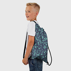 Рюкзак-мешок Еда Синий, цвет: 3D-принт — фото 2