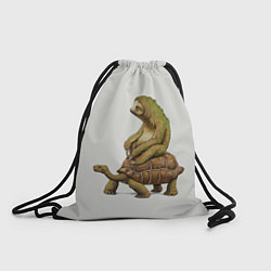 Рюкзак-мешок Тише едешь А впрочем, цвет: 3D-принт