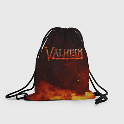 Рюкзак-мешок Valheim огненный лого, цвет: 3D-принт