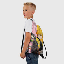 Рюкзак-мешок ЗЕНИЦУ И НЕЗУКА КЛИНОК, цвет: 3D-принт — фото 2