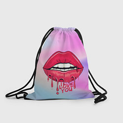 Рюкзак-мешок Сочные губы, цвет: 3D-принт