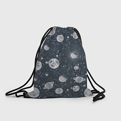 Рюкзак-мешок Звезды, планеты и созвездия, цвет: 3D-принт