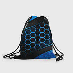 Рюкзак-мешок 3D luxury blue 3Д СОТЫ и плиты, цвет: 3D-принт