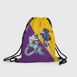 Рюкзак-мешок Yellow vs purple, цвет: 3D-принт