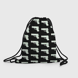 Рюкзак-мешок Пистолеты, цвет: 3D-принт