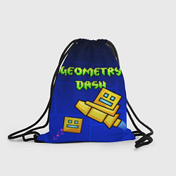 Рюкзак-мешок Geometry Dash, цвет: 3D-принт