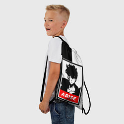 Рюкзак-мешок СОН ДЖИН ВУ SOLO LEVELING, цвет: 3D-принт — фото 2