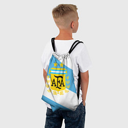 Рюкзак-мешок Сборная Аргентины спина, цвет: 3D-принт — фото 2