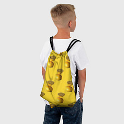 Рюкзак-мешок Летние лимоны, цвет: 3D-принт — фото 2