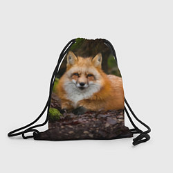 Рюкзак-мешок Взрослый строгий лис, цвет: 3D-принт