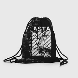 Рюкзак-мешок Чёрный Аста Чёрный Клевер, цвет: 3D-принт