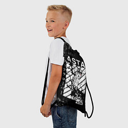 Рюкзак-мешок Чёрный Аста Чёрный Клевер, цвет: 3D-принт — фото 2