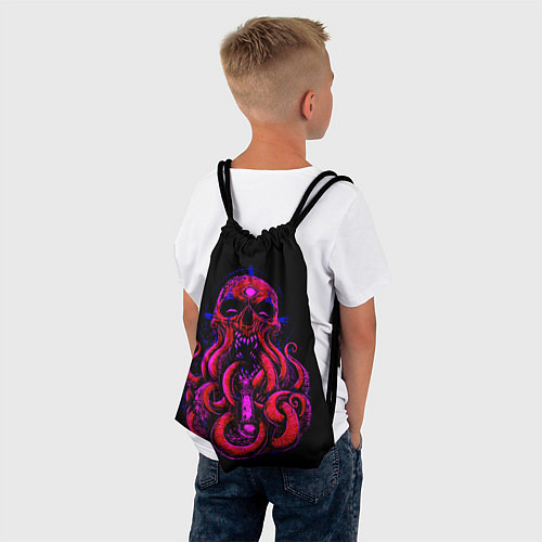 Мешок для обуви Череп Осьминог Octopus Skull / 3D-принт – фото 4
