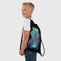 Рюкзак-мешок Cyber Pubg Кибер Мопс, цвет: 3D-принт — фото 2