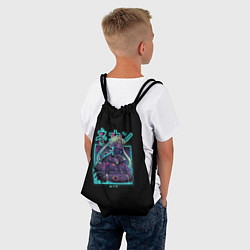 Рюкзак-мешок Neon Moon, цвет: 3D-принт — фото 2