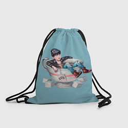Рюкзак-мешок BTS in cup, цвет: 3D-принт