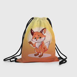Рюкзак-мешок Лися, цвет: 3D-принт