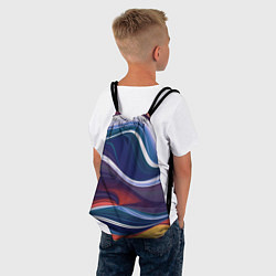Рюкзак-мешок Colored lines, цвет: 3D-принт — фото 2