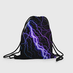 Рюкзак-мешок НЕОНОВАЯ МОЛНИЯ ГРОЗА, цвет: 3D-принт