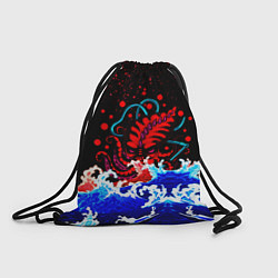 Рюкзак-мешок Кровавый Кракен Монстр, цвет: 3D-принт