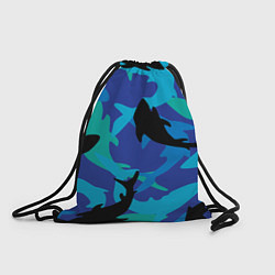 Рюкзак-мешок Акулы паттерн, цвет: 3D-принт